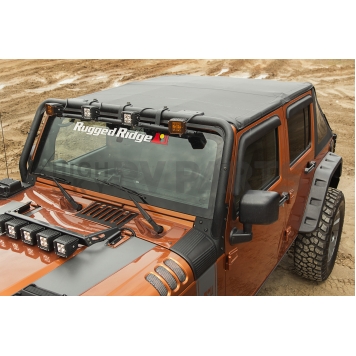 Rugged Ridge Soft Top - Black Fastback Top Vinyl - 1379038-2