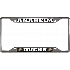 Fan Mat License Plate Frame - NHL Anaheim Ducks Logo Metal - 17194