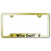 Automotive Gold License Plate Frame - Gold Stainless Steel - GFWHODATEG
