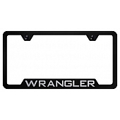 Automotive Gold License Plate Frame - Black Stainless Steel - GFWRAEB