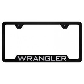 Automotive Gold License Plate Frame - Black Stainless Steel - GFWRAEB