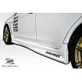 Extreme Dimensions Side Skirt - Primered Fiberglass Reinforced Plastic Black Set of 2 - 104639