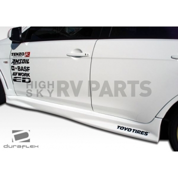 Extreme Dimensions Side Skirt - Primered Fiberglass Reinforced Plastic Black Set of 2 - 104639-3
