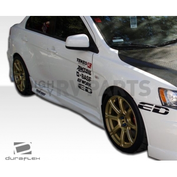 Extreme Dimensions Side Skirt - Primered Fiberglass Reinforced Plastic Black Set of 2 - 104639-6