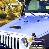 Daystar Hood Vent - Polyurethane Black Single - KJ71049BK