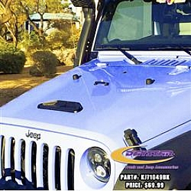 Daystar Hood Vent - Polyurethane Black Single - KJ71049BK