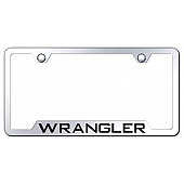 Automotive Gold License Plate Frame - Silver Stainless Steel - GFWRAEC