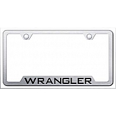 Automotive Gold License Plate Frame - Silver Stainless Steel - GFWRAES
