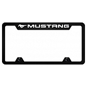 Automotive Gold License Plate Frame - Black Stainless Steel - TFMUSEB