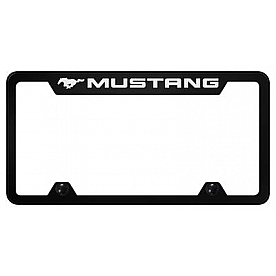 Automotive Gold License Plate Frame - Black Stainless Steel - TFMUSEB