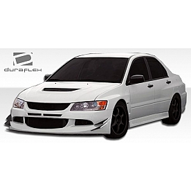 Extreme Dimensions Side Skirt - Primered Fiberglass Reinforced Plastic Black Set of 2 - 104856
