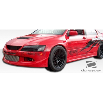 Extreme Dimensions Side Skirt - Primered Fiberglass Reinforced Plastic Black Set of 2 - 104856-2