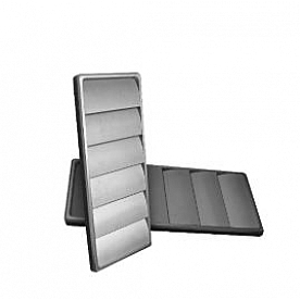 Lokar Performance Hood Vent - Machined Aluminum Gray - GSE3000