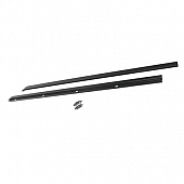 Rampage Windshield Channel Steel Black - 901001