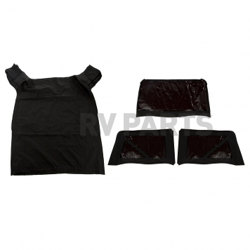 Rugged Ridge Soft Top - Black Fastback Top Vinyl - 1376635