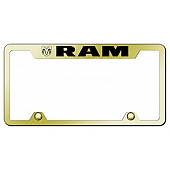Automotive Gold License Plate Frame - Gold Stainless Steel - TFRAMEG