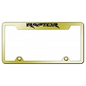 Automotive Gold License Plate Frame - Gold Stainless Steel - TFRAPEG