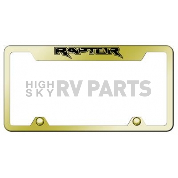 Automotive Gold License Plate Frame - Gold Stainless Steel - TFRAPEG