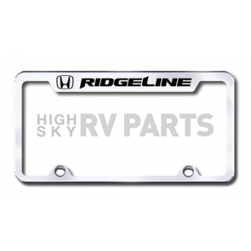 Automotive Gold License Plate Frame - Silver Stainless Steel - TFRIDEC