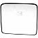 Help! By Dorman Exterior Mirror Glass Square Power Single - 56236