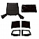 Rugged Ridge Soft Top - Black Diamond Standard Top Sailcloth Fabric - 1375235
