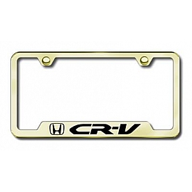 Automotive Gold License Plate Frame - Gold Stainless Steel - GFCRVEG