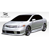 Extreme Dimensions Side Skirt - Primered Fiberglass Reinforced Plastic Black Set of 2 - 104933