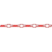 Trimbrite Pinstripe Tape - Single Bowtie Stripe  Red - R65161