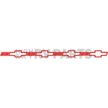 Trimbrite Pinstripe Tape - Single Bowtie Stripe  Red - R65161