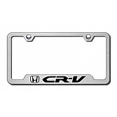 Automotive Gold License Plate Frame - Silver Stainless Steel - GFCRVES