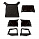 Rugged Ridge Soft Top - Black Diamond Standard Top Sailcloth Fabric - 1375835