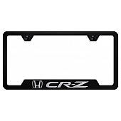 Automotive Gold License Plate Frame - Black Stainless Steel - GFCRZEB