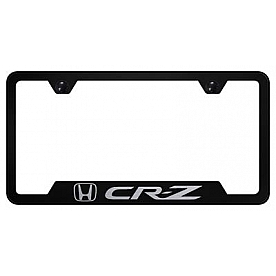Automotive Gold License Plate Frame - Black Stainless Steel - GFCRZEB