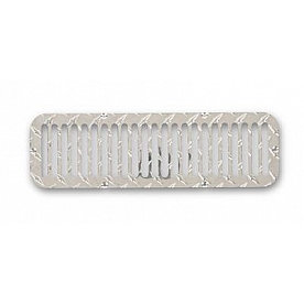Warrior Products Hood Vent - Silver Rectangular Aluminum Single - 90270