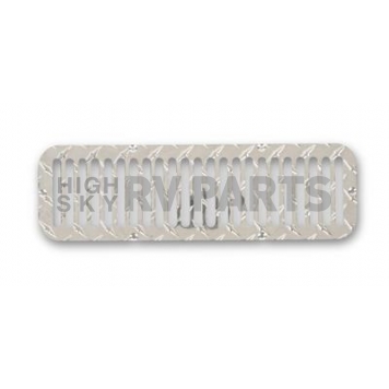 Warrior Products Hood Vent - Silver Rectangular Aluminum Single - 90270