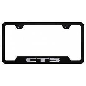Automotive Gold License Plate Frame - Black Stainless Steel - GFCTSEB