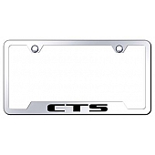 Automotive Gold License Plate Frame - Silver Stainless Steel - GFCTSEC