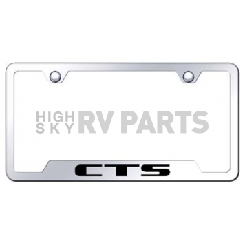 Automotive Gold License Plate Frame - Silver Stainless Steel - GFCTSEC