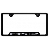 Automotive Gold License Plate Frame - Black Stainless Steel - GFCTSVEB