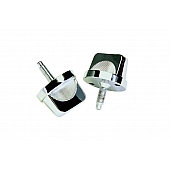 Kentrol Windshield Bump Stop - Stainless Steel Silver Set Of 2 - 30510