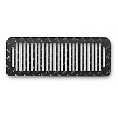 Warrior Products Hood Vent - Black Rectangular Aluminum Single - 90270PC