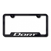 Automotive Gold License Plate Frame - Black Stainless Steel - GFDARTEB