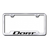 Automotive Gold License Plate Frame - Silver Stainless Steel - GFDARTEC
