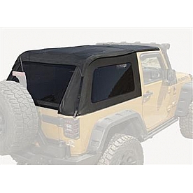 Rugged Ridge Soft Top - Black Diamond Fastback Top Vinyl - 1375039