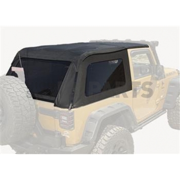 Rugged Ridge Soft Top - Black Diamond Fastback Top Vinyl - 1375039
