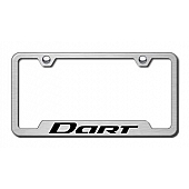 Automotive Gold License Plate Frame - Silver Stainless Steel - GFDARTES