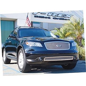 T-Rex Truck Products Grille Insert - Mesh Rectangular Polished Stainless Steel - 54801