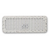 Warrior Products Hood Vent - Silver Rectangular Aluminum Single - 90470