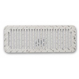 Warrior Products Hood Vent - Silver Rectangular Aluminum Single - 90470