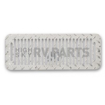Warrior Products Hood Vent - Silver Rectangular Aluminum Single - 90470